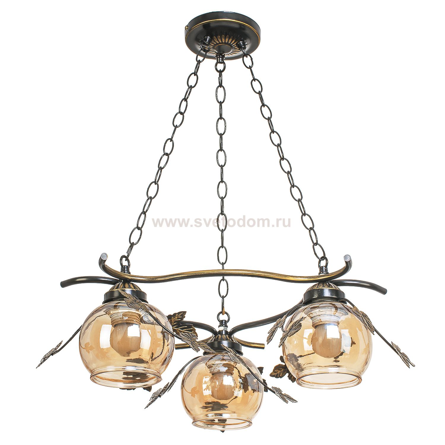 Подвесной светильник Экономсвет 36794/3P BK BN