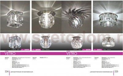 Встраиваемый светильник Novotech 369390 VETRO