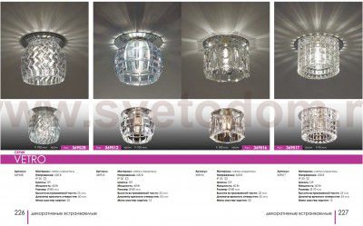 Встраиваемый светильник Novotech 369516 VETRO