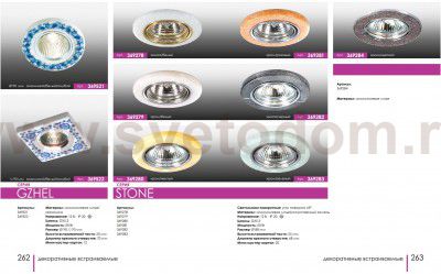 Встраиваемый светильник Novotech 369521 GZHEL