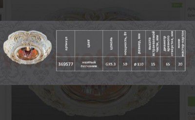 Встраиваемый светильник Novotech 369577 SANDSTONE