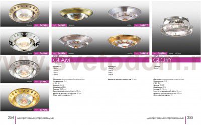 Точечный встраиваемый светильник Novotech 369647 GLAM