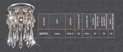 Встраиваемый светильник Novotech 369795 RITZ