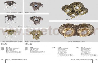 Точечный встраиваемый светильник Novotech 370014 VINTAGE