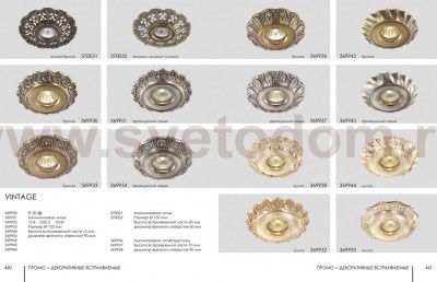 Встраиваемый светильник Novotech 370032 VINTAGE