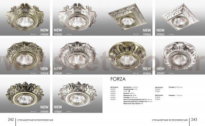 Светильник встраиваемый Novotech 370258 FORZA