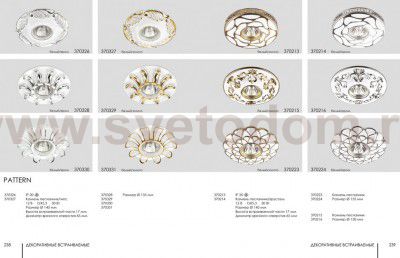 Встраиваемый декоративный светильник Novotech 370326 PATTERN