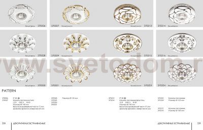 Встраиваемый декоративный светильник Novotech 370329 PATTERN