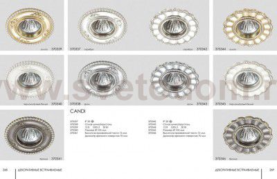 Встраиваемый декоративный светильник Novotech 370343 CANDI