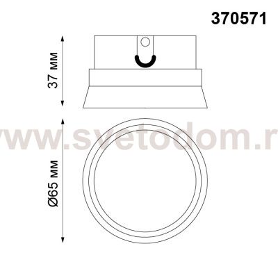 Декоративное кольцо к артикулам 370565 - 370567 Novotech 370571 CARINO