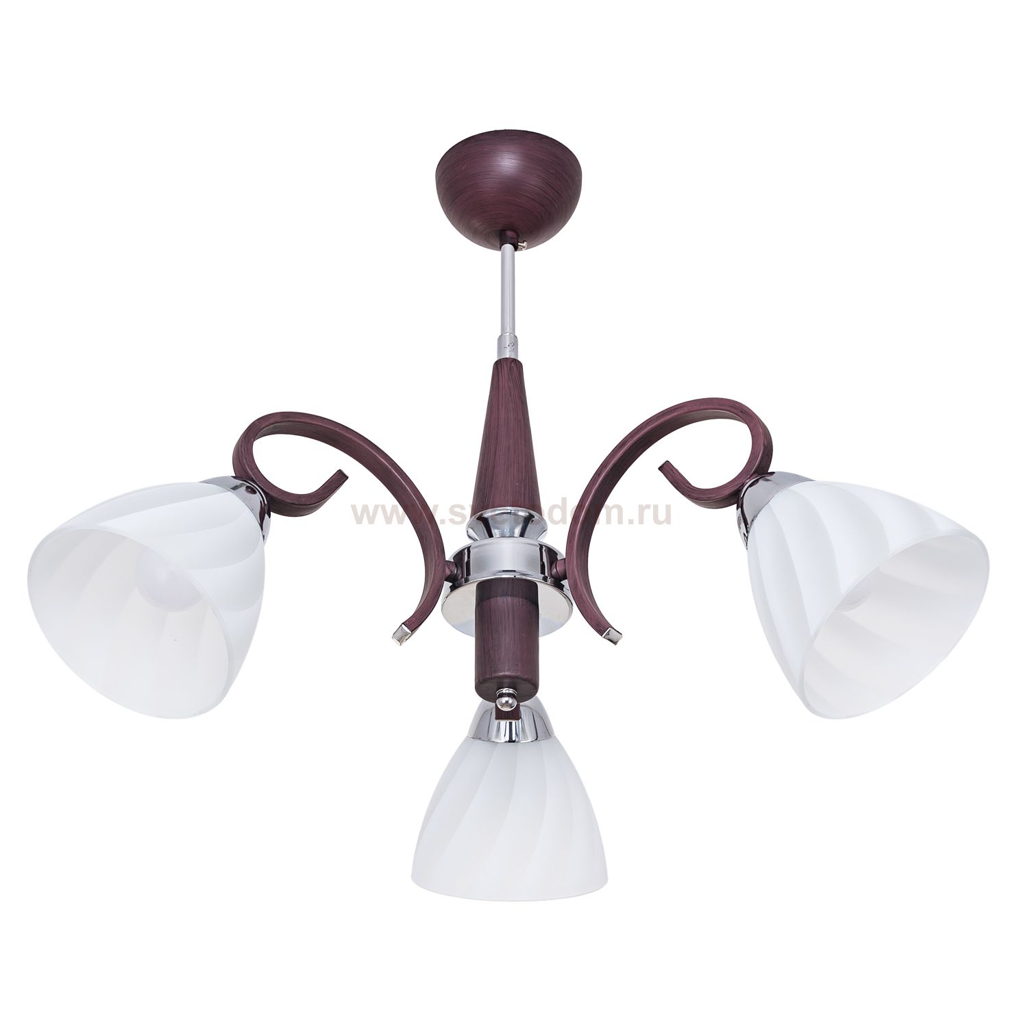 Светильник ЭкономСвет 3739/3CR+BR WT