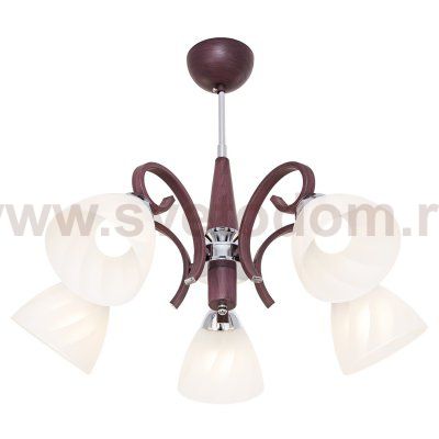 Люстра классическая Экономсвет 3739/5CR+BR WT