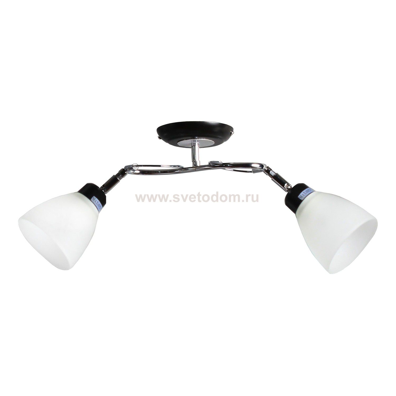 Потолочный светильник Экономсвет 37551A/2BK+CR WT