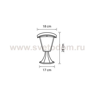 Светильник светодиодный уличный парковый Lightstar 375970 Lampione