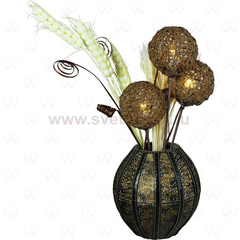 Настольная лампа Mw light 376030703 Ротанг