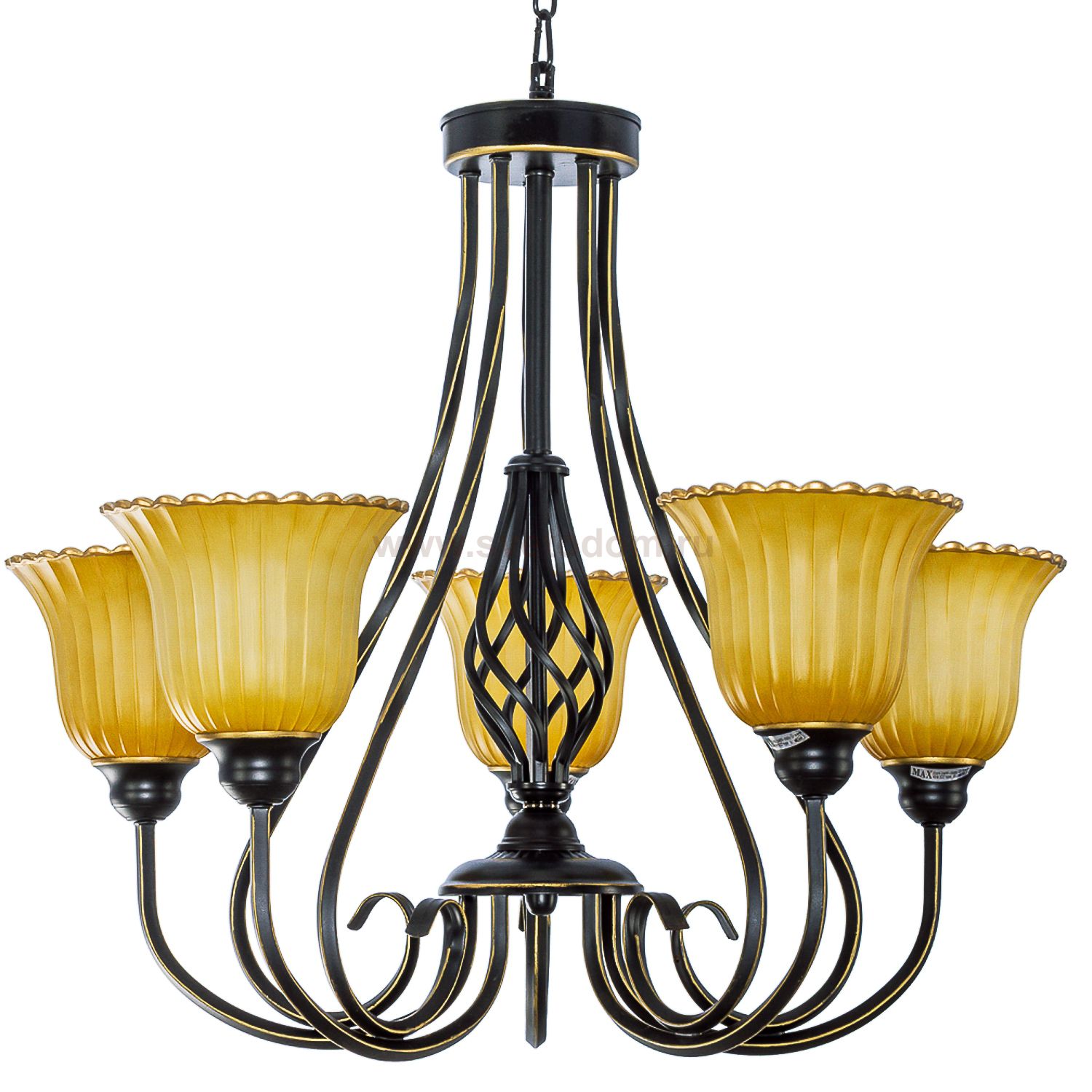 Светильник ЭкономСвет 3778/5BR BN