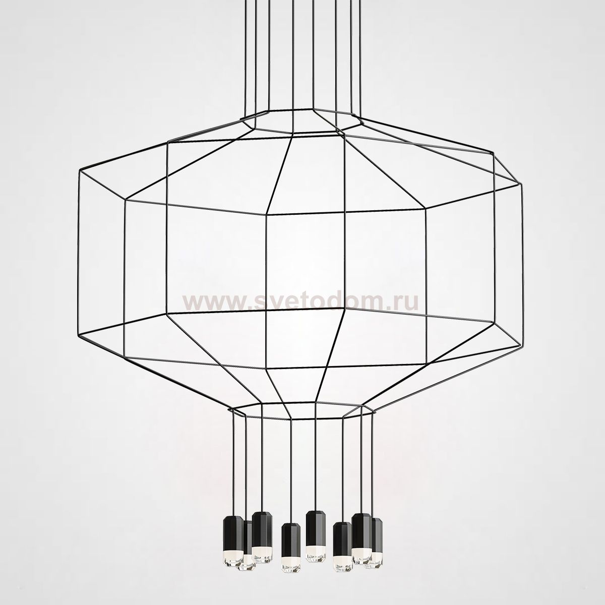 Подвесной светильник Via Wireflow polyhedral 0301 Octagonal D55