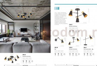 Люстра потолочная Lumion 3790/3C LIAM