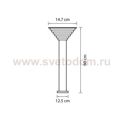 Светильник светодиодный уличный парковый Lightstar 379947 Piatto