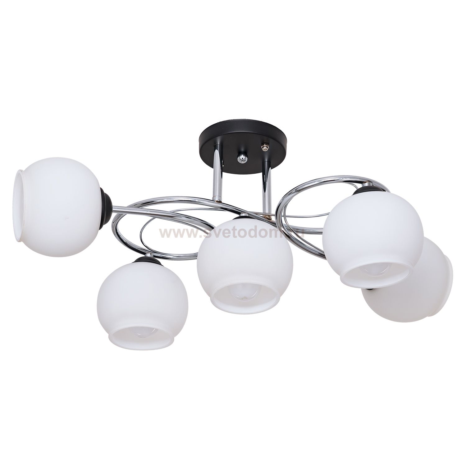 Потолочный светильник Экономсвет 380/5CR+BK WT