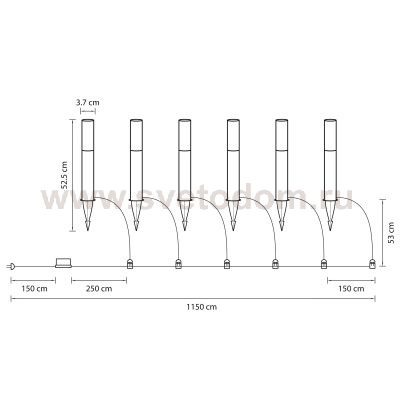 Светильник светодиодный уличный Lightstar 380937 Dito
