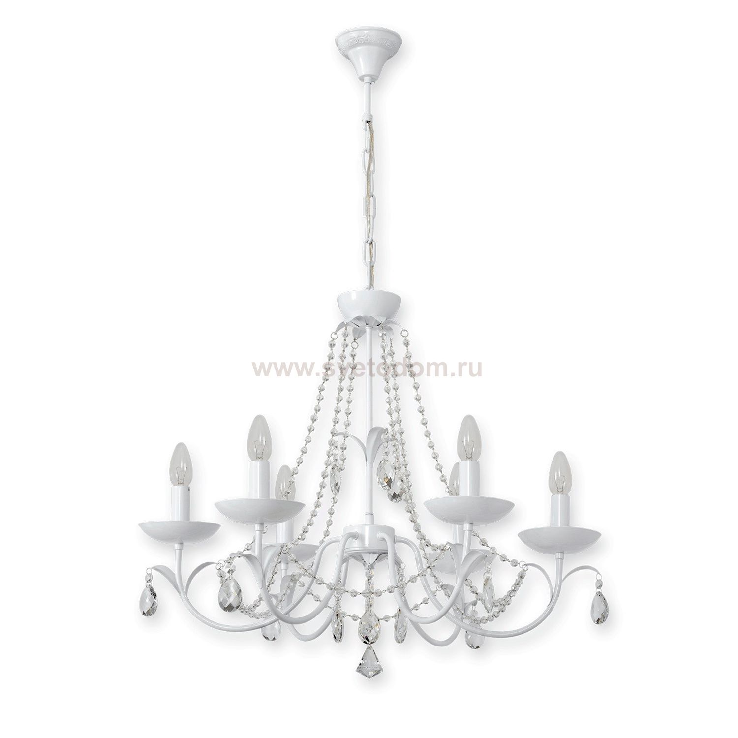 Люстра белая Mw light 381010406 Нимфа