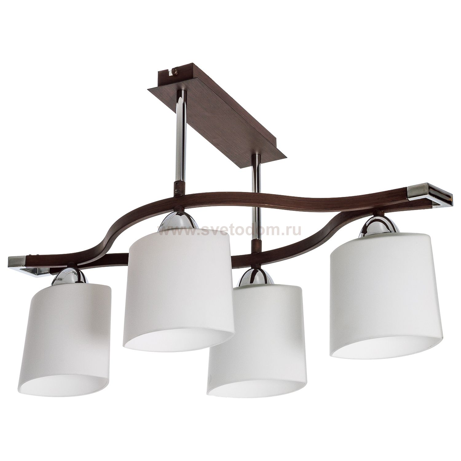 Светильник ЭкономСвет 3831A/4CR+WENGUE MK