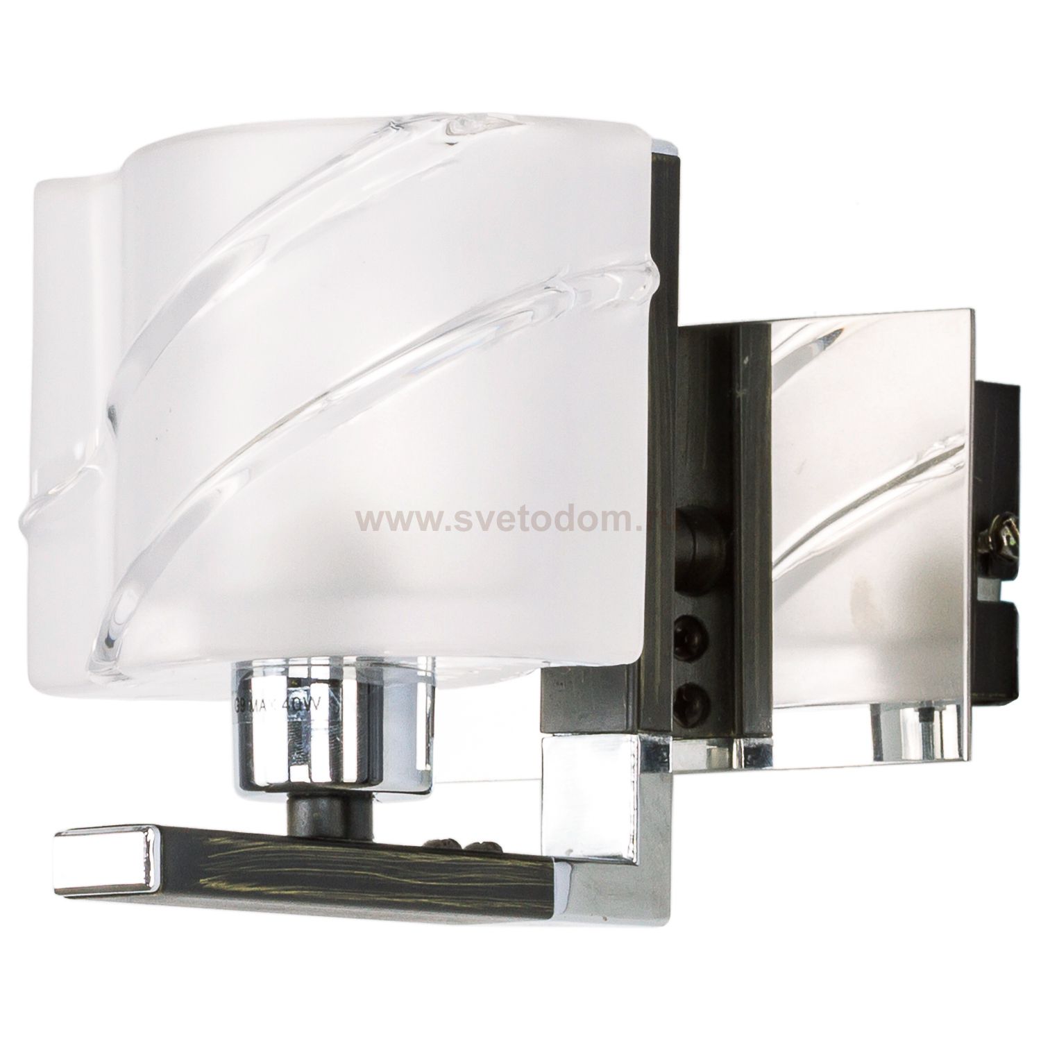 Светильник ЭкономСвет 3832/1wCR+CF WT