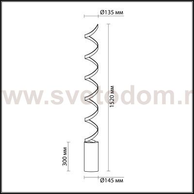 Торшер Odeon light 3832/30FL SPIRA
