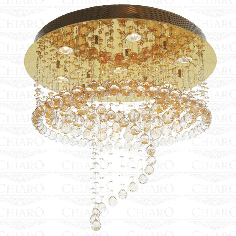 Хрустальная подвесная люстра Chiaro 384013607 Каскад