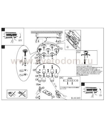 Светильник Eglo 91493 OLMEDO