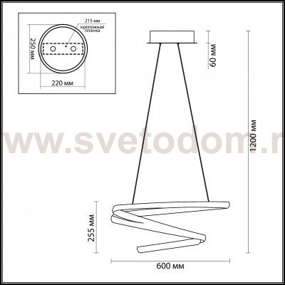 Люстра Odeon light 3864/60L ORBIT