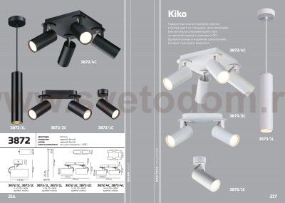 Светильник потолочный Odeon light 3872/2C KIKO