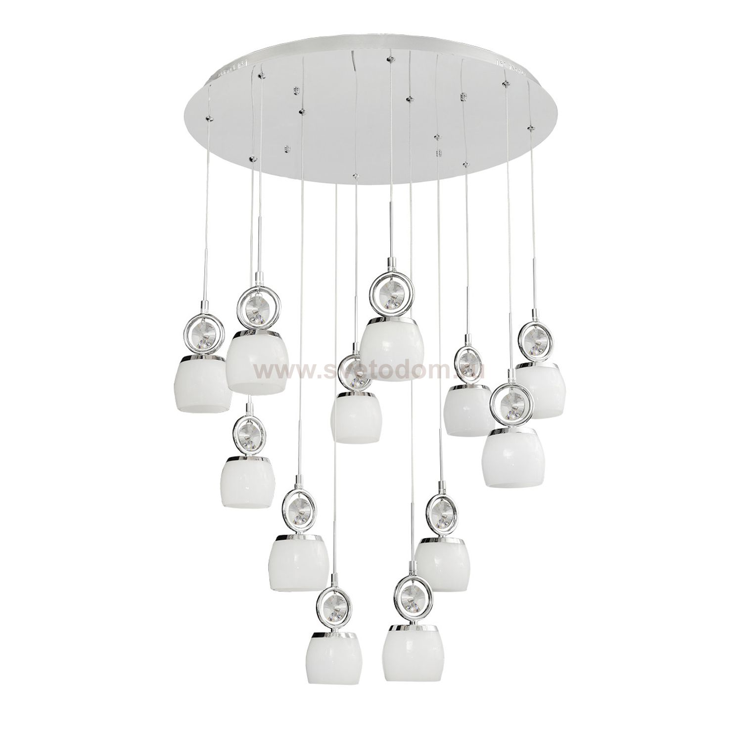 Люстра с пультом Chiaro 392010612 Фьюжен