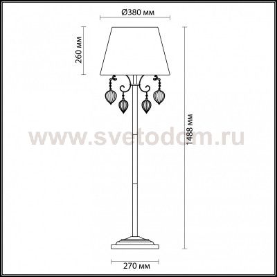 Торшер Odeon light 3922/1F ADRIANA