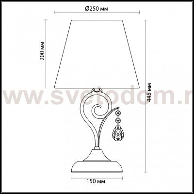 Настольная лампа Odeon light 3924/1T MARIONETTA