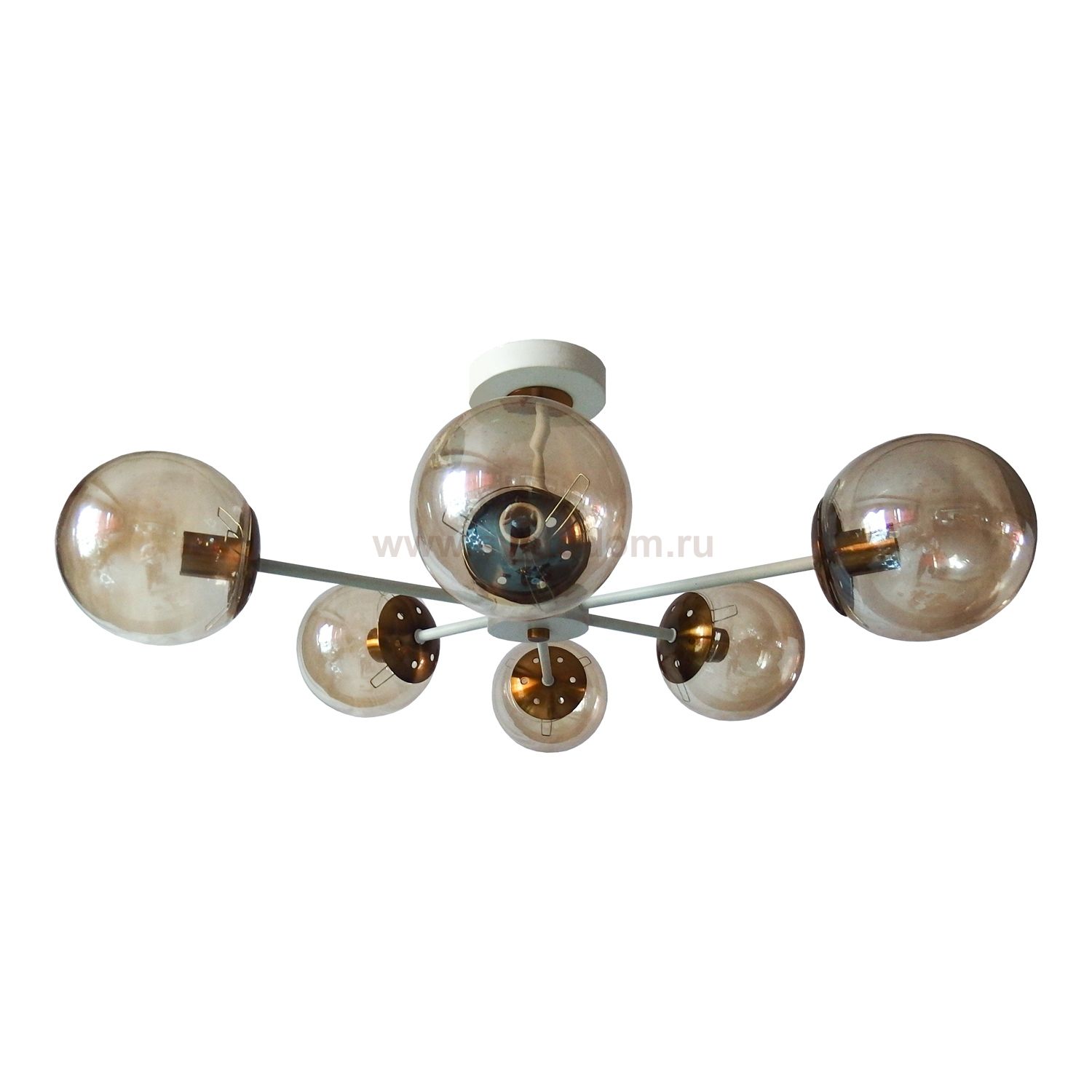 Люстра современная Экономсвет 39258/6WT+ZAB AMB