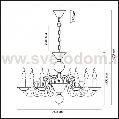 Люстра Odeon light 3931/8 ARIA