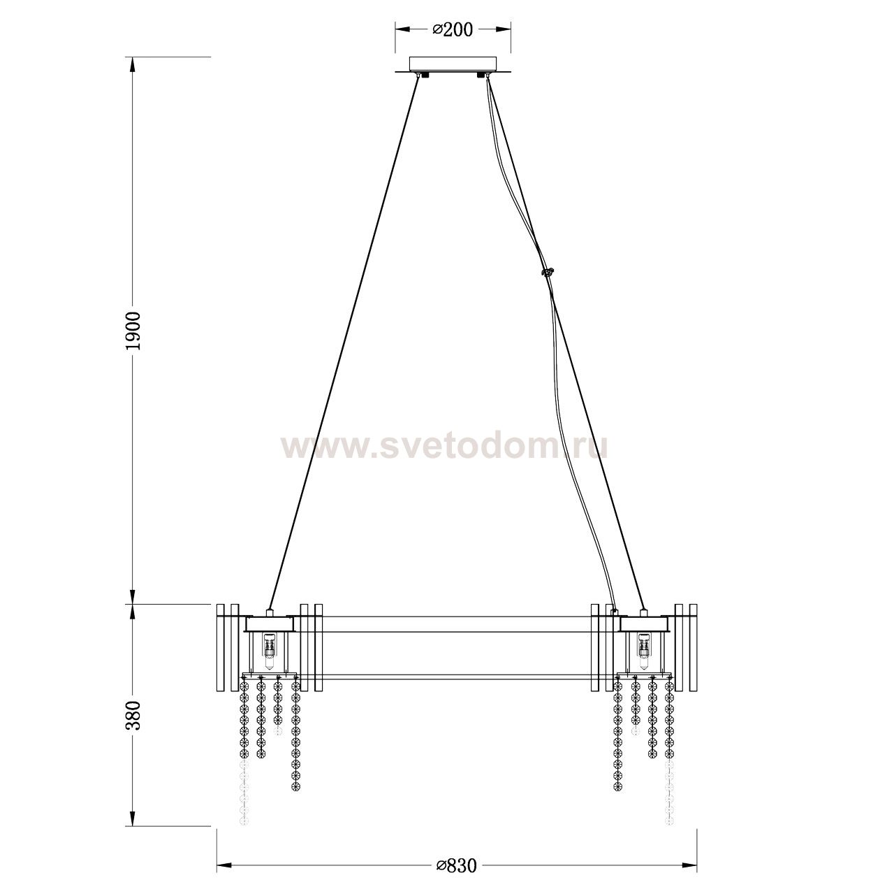 Люстра Chiaro 394012215 Кармен