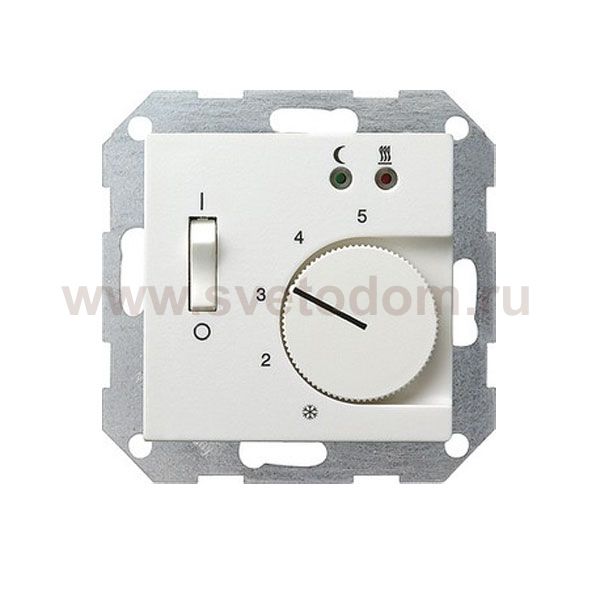 Gira S-55 Бел глянц Регулятор тёплого пола (G39403)