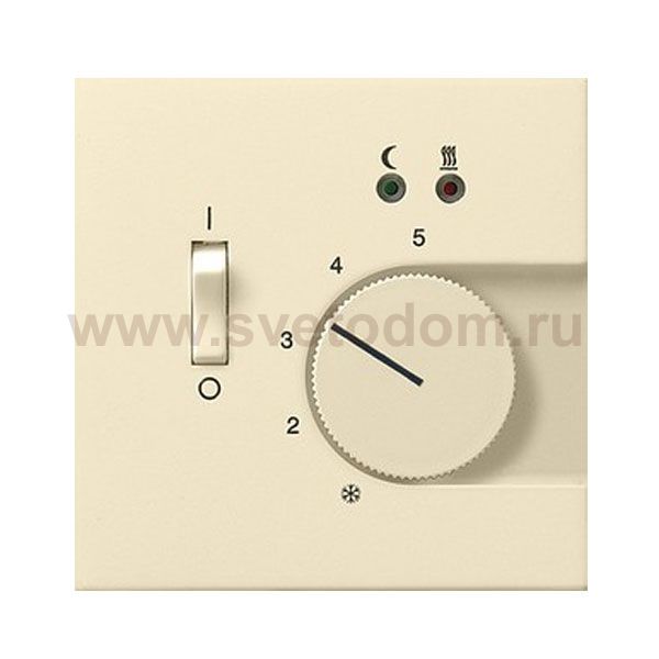 Gira F100 Крем глянц Регулятор тёплого пола (G394111)