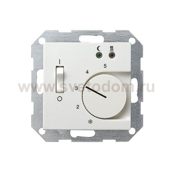 Gira S-55 Бел Регулятор тёплого пола (G39427)