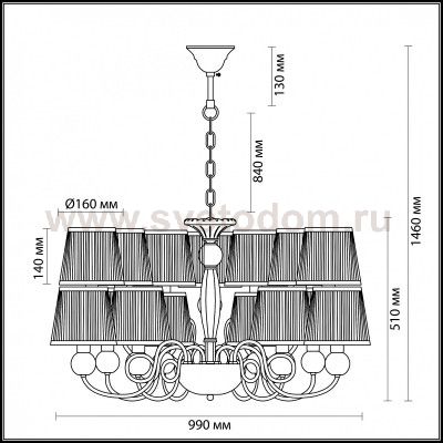 Люстра Odeon light 3945/15 MOLINARI