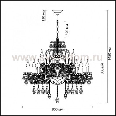 Люстра подвесная Odeon light 3946/15 BOCCIOLO