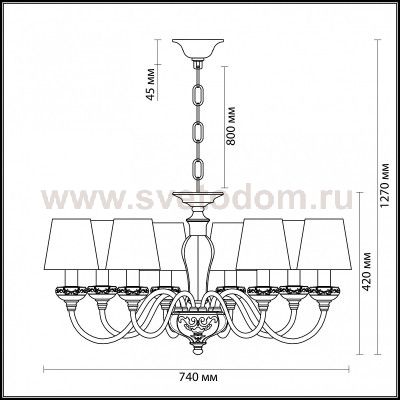 Люстра Odeon light 3948/8 MAREA