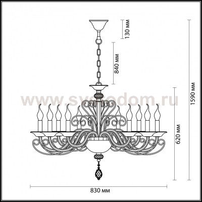 Люстра Odeon light 3949/10 FAVOLA