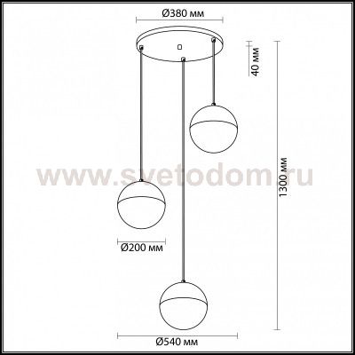 Светильник подвесной Odeon light 3986/54L NEXUS