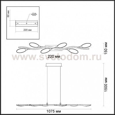 Светильник подвесной Odeon light 3994/32L SCOPPA