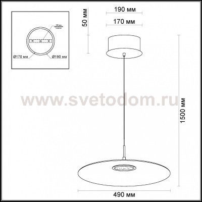 Светильник подвесной Odeon light 3995/18L MONA