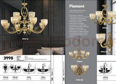 Люстра Odeon light 3998/6 PIEMONT
